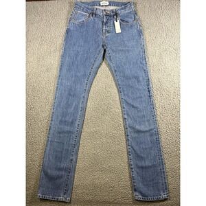 Taylor Stitch The Slim Jeans Mens 28x32 Blue Selvage Denim Button Fly Made USA